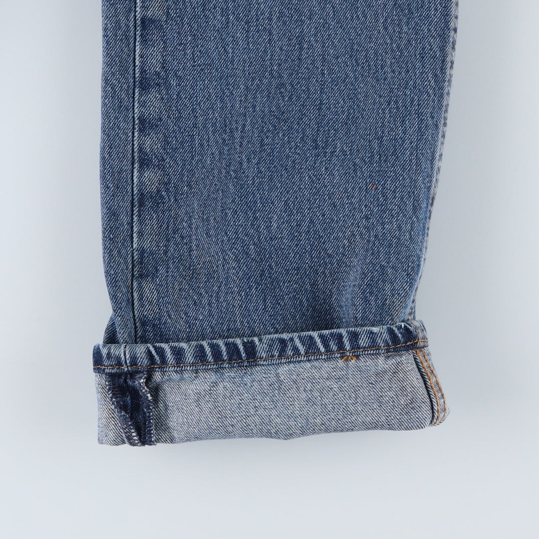 Levi's 505 tapered denim pants for men, size W33 cotton blue type Vintage Second Hand