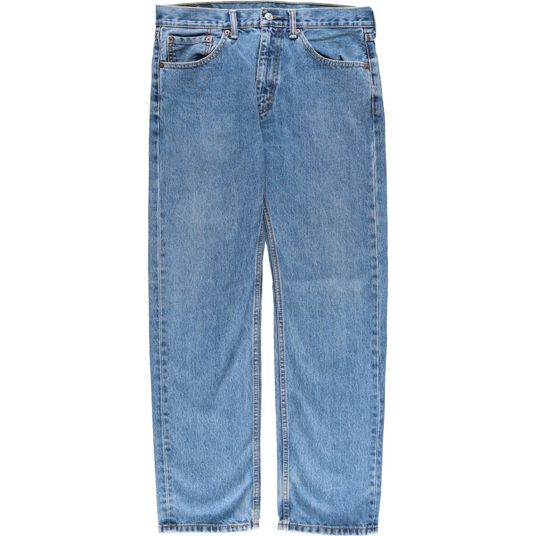 Levi's 505 tapered denim pants for men, size W34 cotton blue type Vintage Second Hand