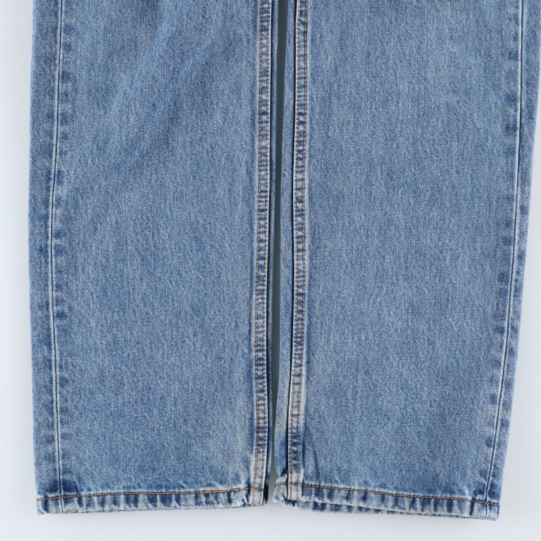 Levi's 505 tapered denim pants for men, size W34 cotton blue type Vintage Second Hand