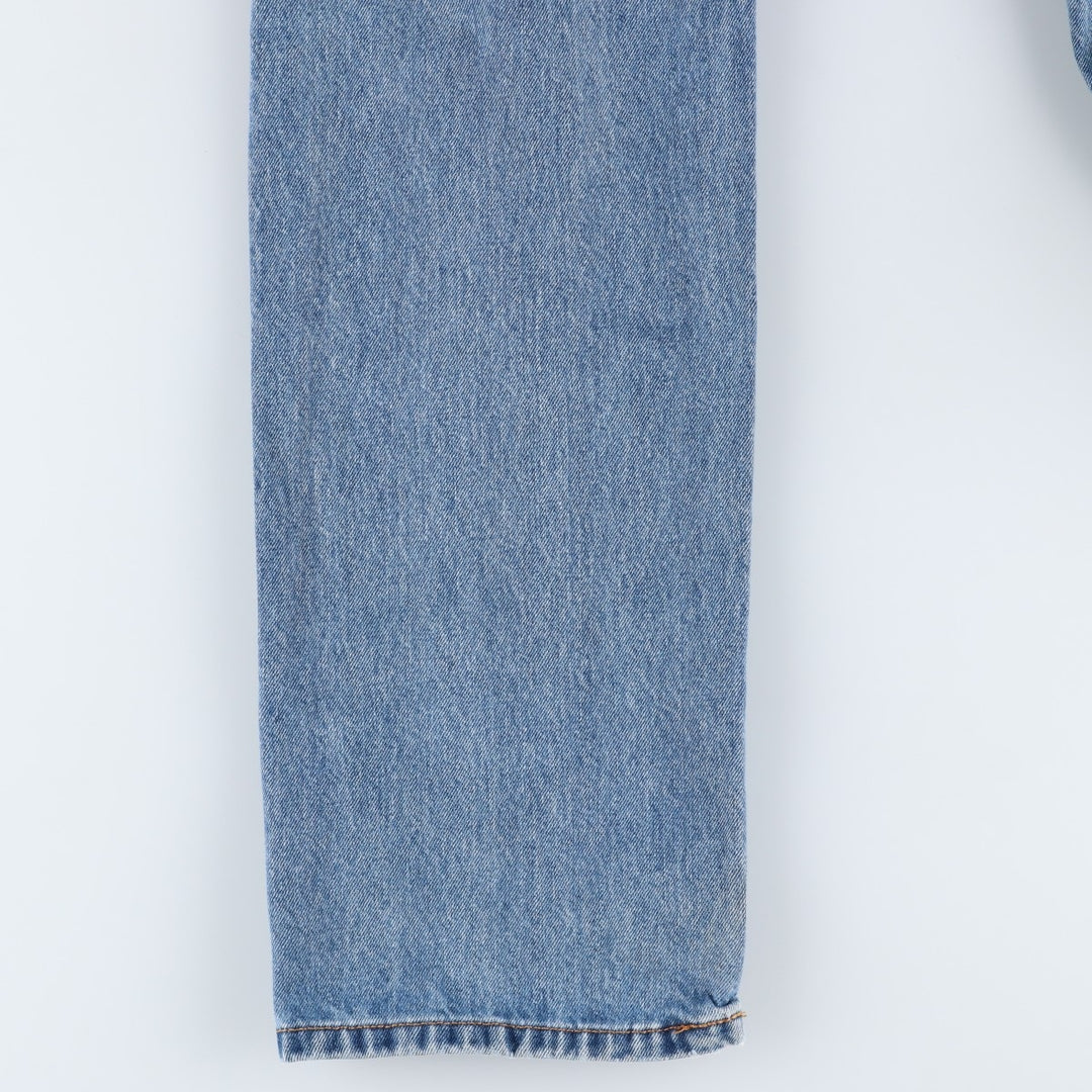 Levi's 505 tapered denim pants for men, size W34 cotton blue type Vintage Second Hand