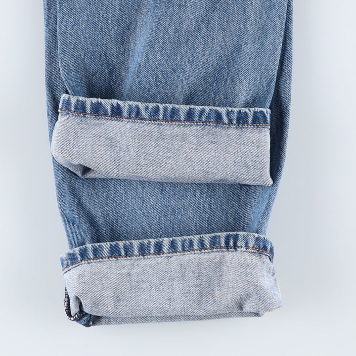 Levi's 505 tapered denim pants for men, size W34 cotton blue type Vintage Second Hand