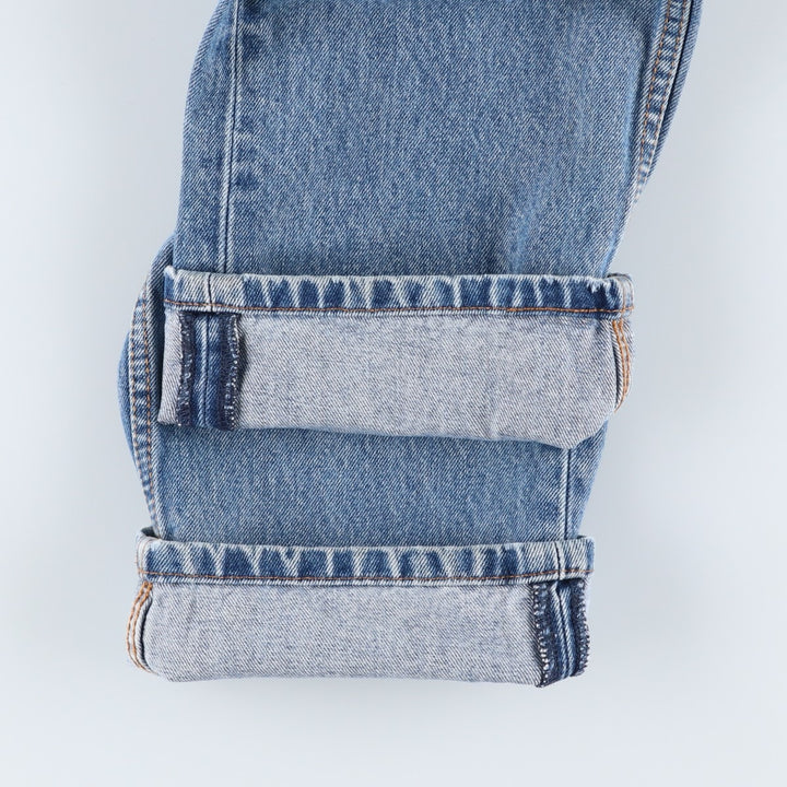 Levi's 505 tapered denim pants for men, size W34 cotton blue type Vintage Second Hand