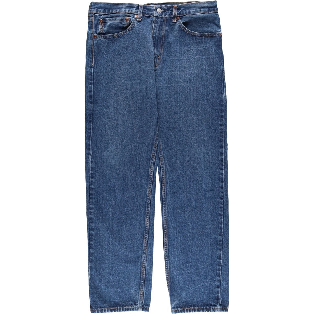 Levi's 505 tapered denim pants for men, size W34 cotton blue type Vintage Second Hand