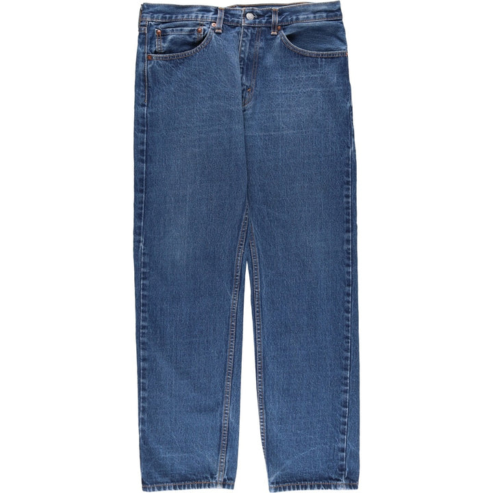 Levi's 505 tapered denim pants for men, size W34 cotton blue type Vintage Second Hand