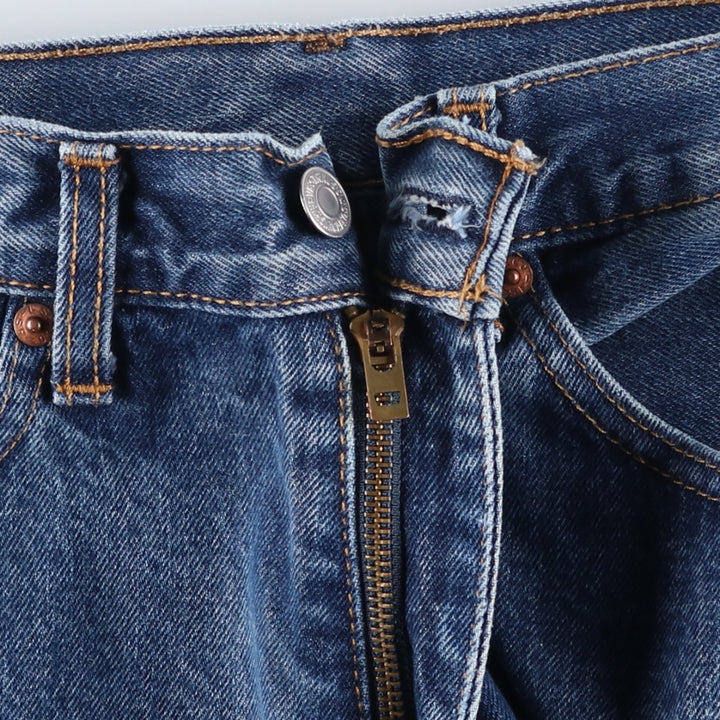 Levi's 505 tapered denim pants for men, size W34 cotton blue type Vintage Second Hand