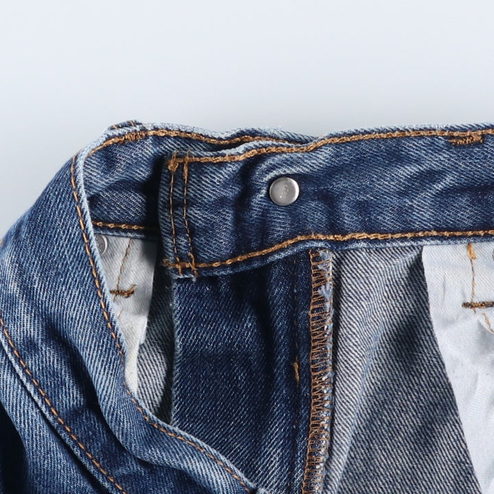 Levi's 505 tapered denim pants for men, size W34 cotton blue type Vintage Second Hand