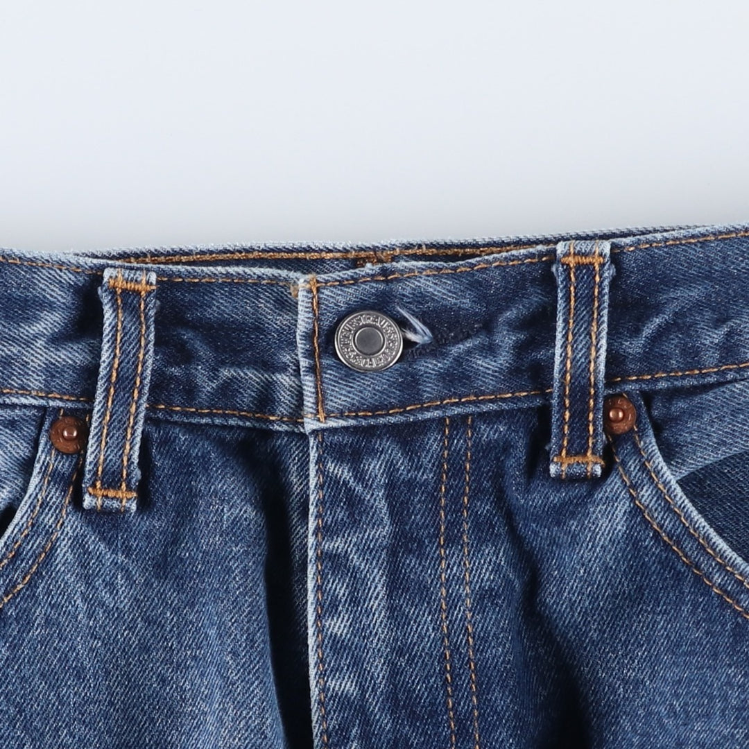 Levi's 505 tapered denim pants for men, size W34 cotton blue type Vintage Second Hand