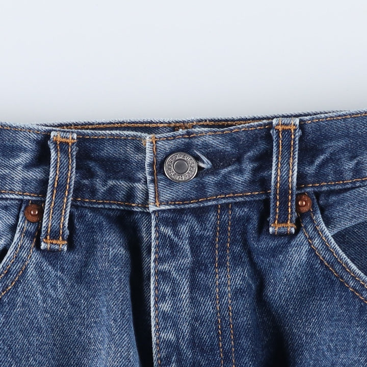 Levi's 505 tapered denim pants for men, size W34 cotton blue type Vintage Second Hand