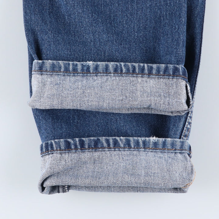 Levi's 505 tapered denim pants for men, size W34 cotton blue type Vintage Second Hand