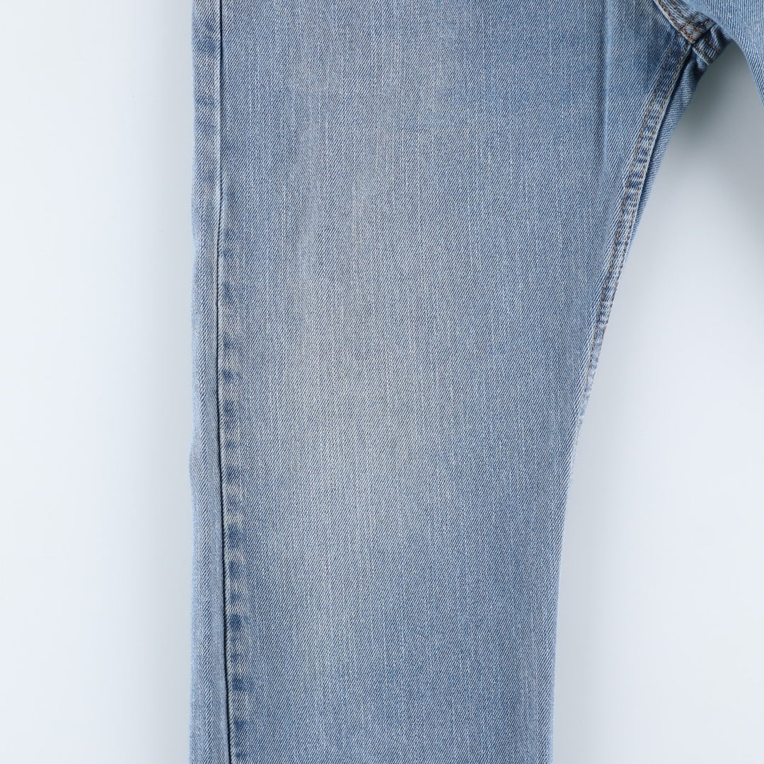 Levi's 505 STRAIGHT FIT tapered denim pants for men, equivalent to w33 cotton Blue type light blue Vintage Second Hand