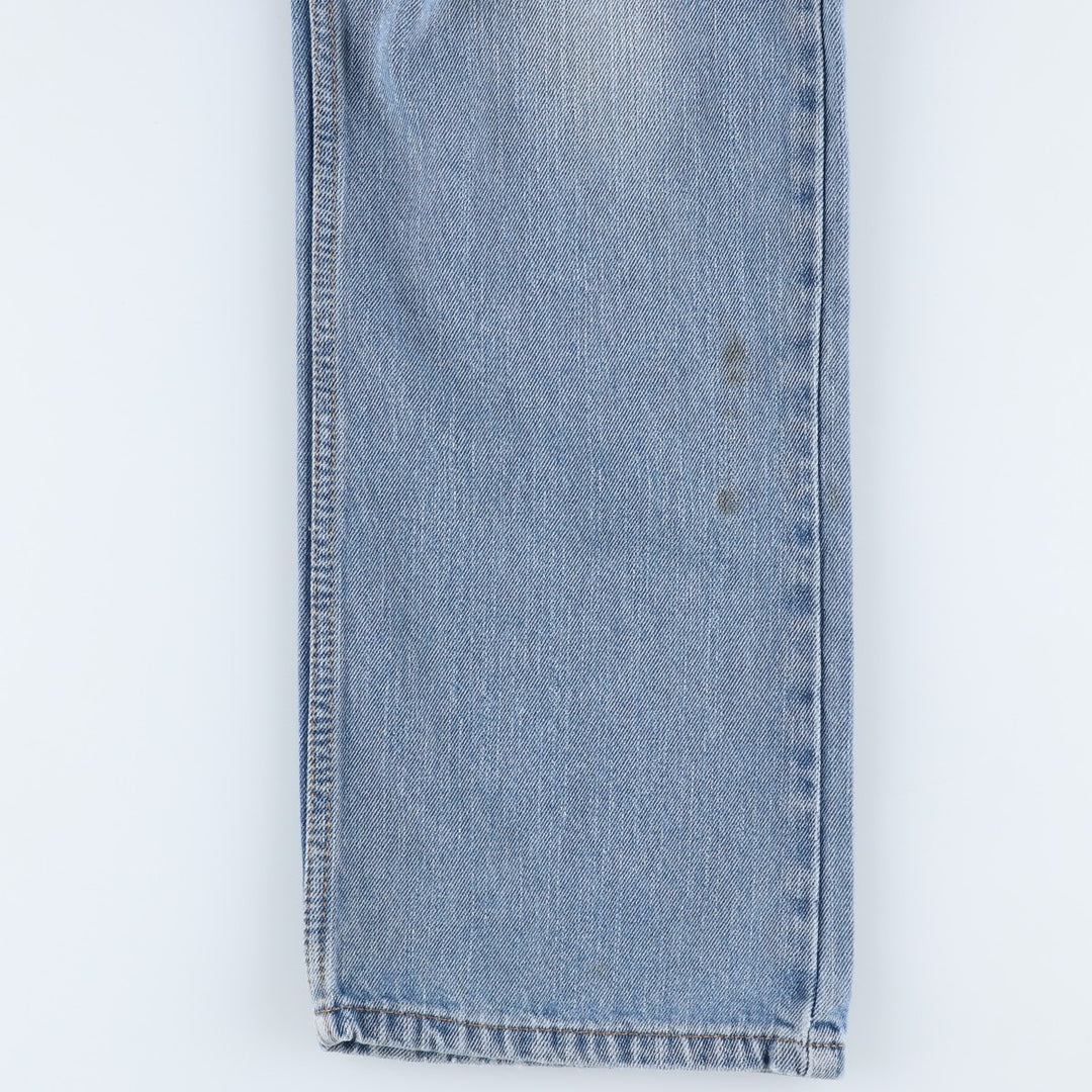 Levi's 505 STRAIGHT FIT tapered denim pants for men, equivalent to w33 cotton Blue type light blue Vintage Second Hand