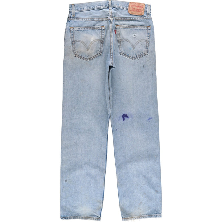 2000'S Levi's 505 Regular Fit Tapered Denim Pants, Men's Size W31 cotton Blue type light blue Vintage Second Hand