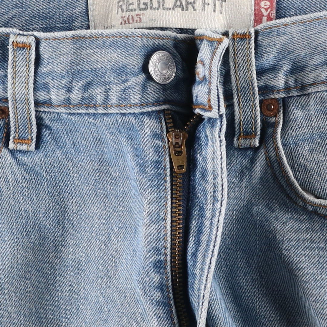 2000'S Levi's 505 Regular Fit Tapered Denim Pants, Men's Size W31 cotton Blue type light blue Vintage Second Hand