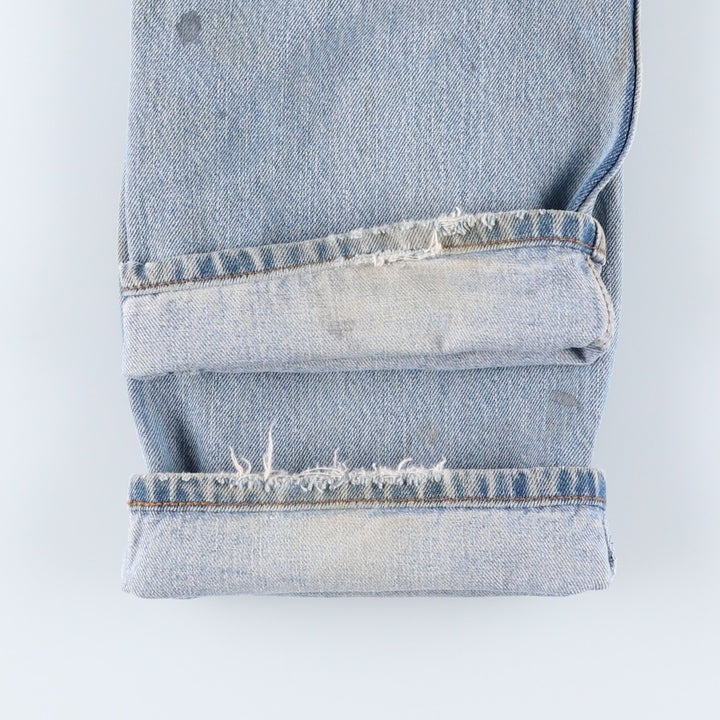 2000'S Levi's 505 Regular Fit Tapered Denim Pants, Men's Size W31 cotton Blue type light blue Vintage Second Hand