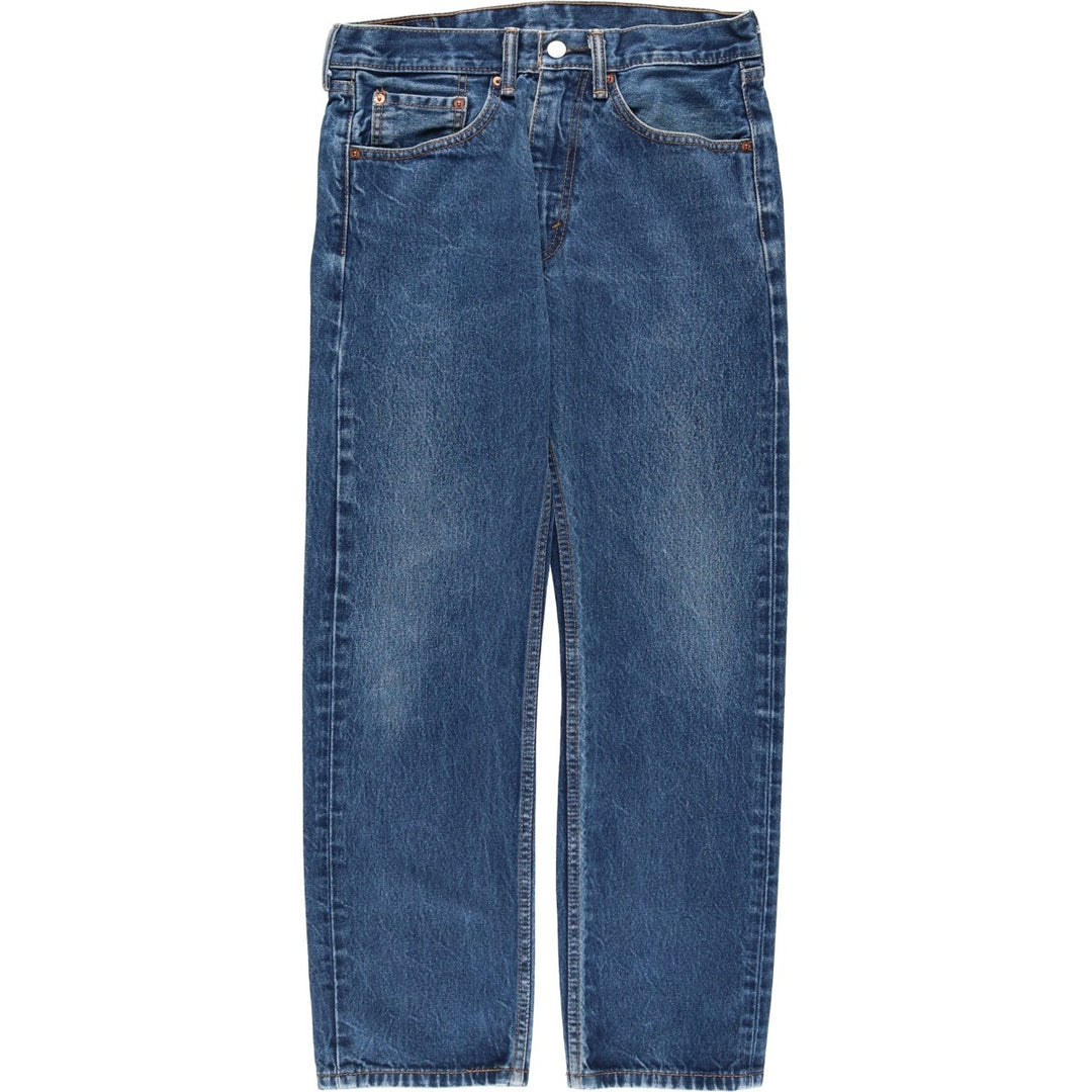 Levi's 505 tapered denim pants for men, equivalent to w31 unclear blue type Vintage Second Hand