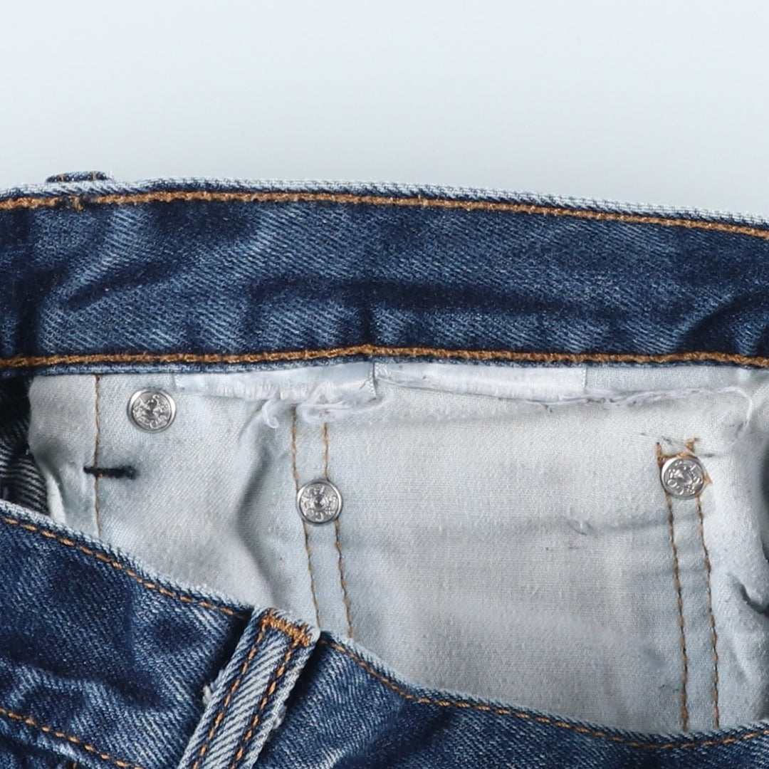 Levi's 505 tapered denim pants for men, equivalent to w31 unclear blue type Vintage Second Hand