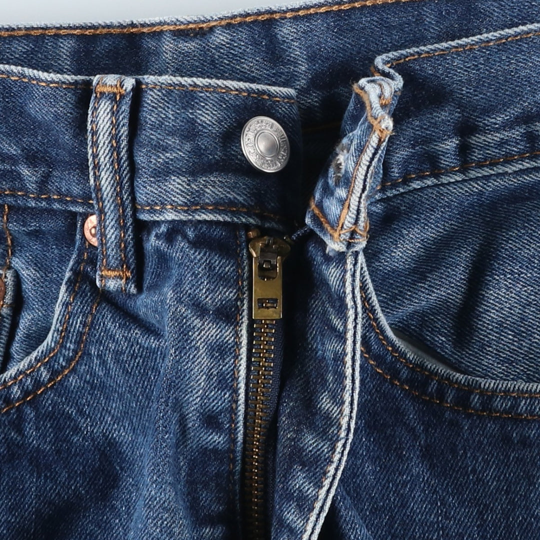 Levi's 505 tapered denim pants for men, equivalent to w31 unclear blue type Vintage Second Hand