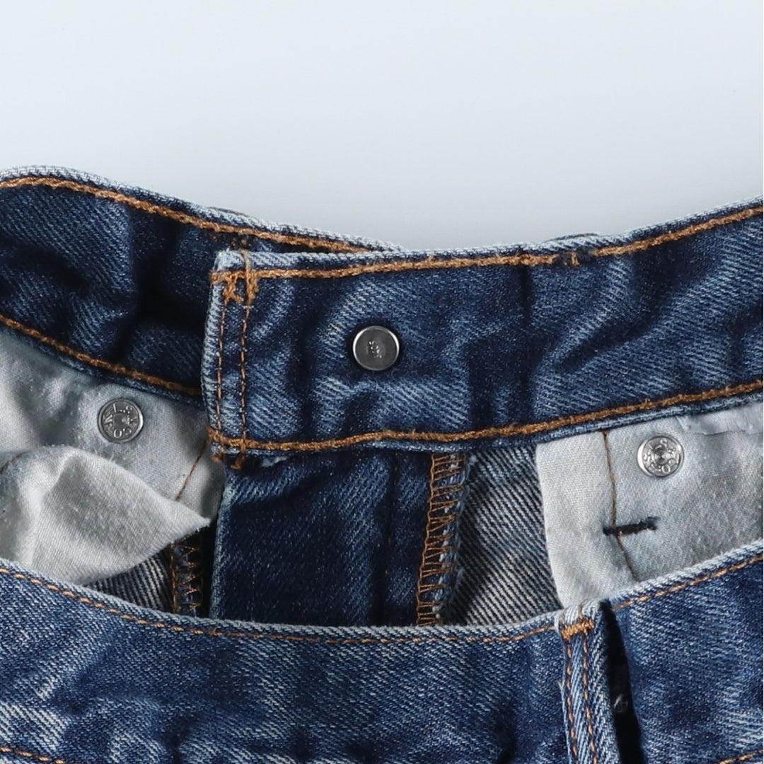 Levi's 505 tapered denim pants for men, equivalent to w31 unclear blue type Vintage Second Hand