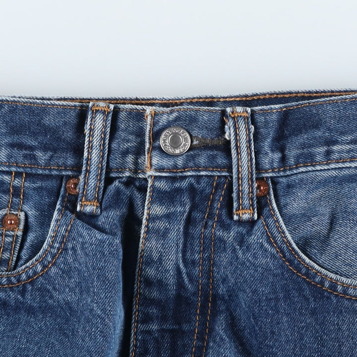 Levi's 505 tapered denim pants for men, equivalent to w31 unclear blue type Vintage Second Hand