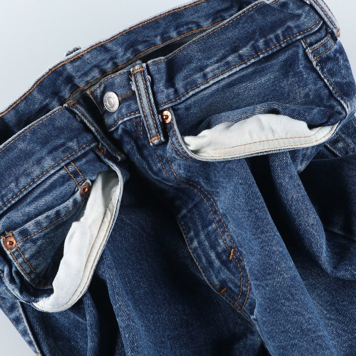 Levi's 505 tapered denim pants for men, equivalent to w31 unclear blue type Vintage Second Hand