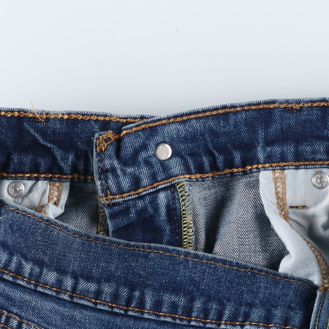 Levi's 505 tapered denim pants for men, equivalent to w35 cotton blue type Vintage Second Hand