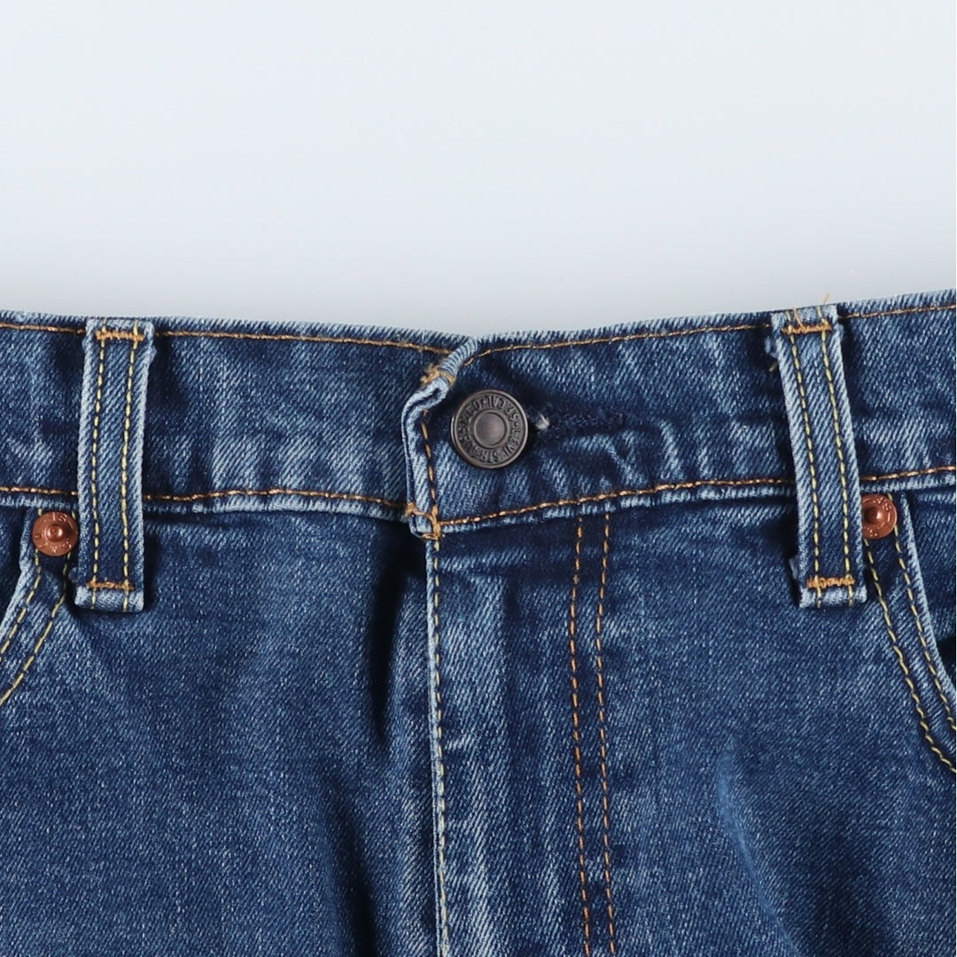 Levi's 505 tapered denim pants for men, equivalent to w35 cotton blue type Vintage Second Hand