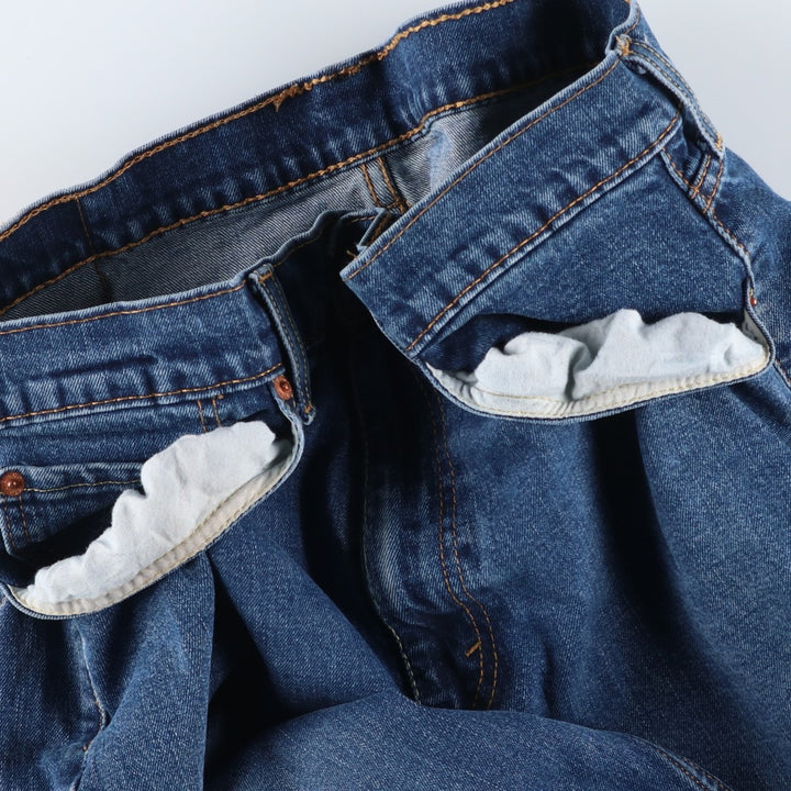 Levi's 505 tapered denim pants for men, equivalent to w35 cotton blue type Vintage Second Hand