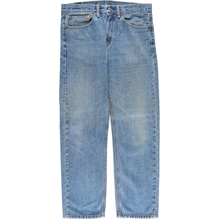 Levi's 505 tapered denim pants for men, size W34 cotton blue type Vintage Second Hand