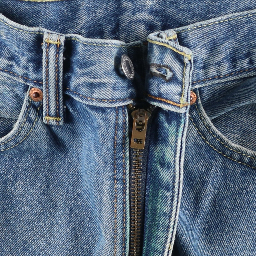 Levi's 505 tapered denim pants for men, size W34 cotton blue type Vintage Second Hand