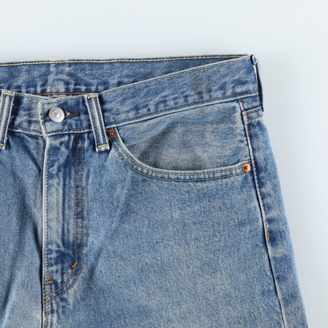 Levi's 505 tapered denim pants for men, size W34 cotton blue type Vintage Second Hand