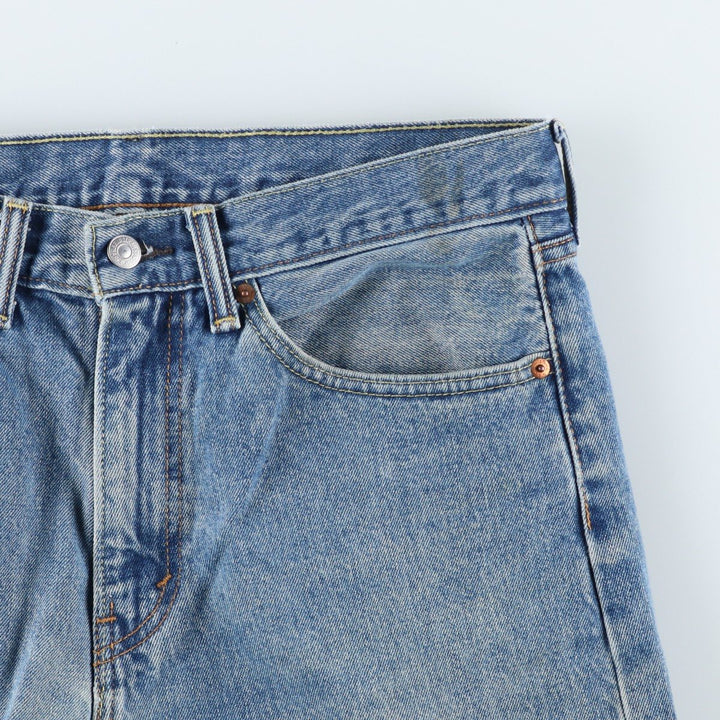 Levi's 505 tapered denim pants for men, size W34 cotton blue type Vintage Second Hand