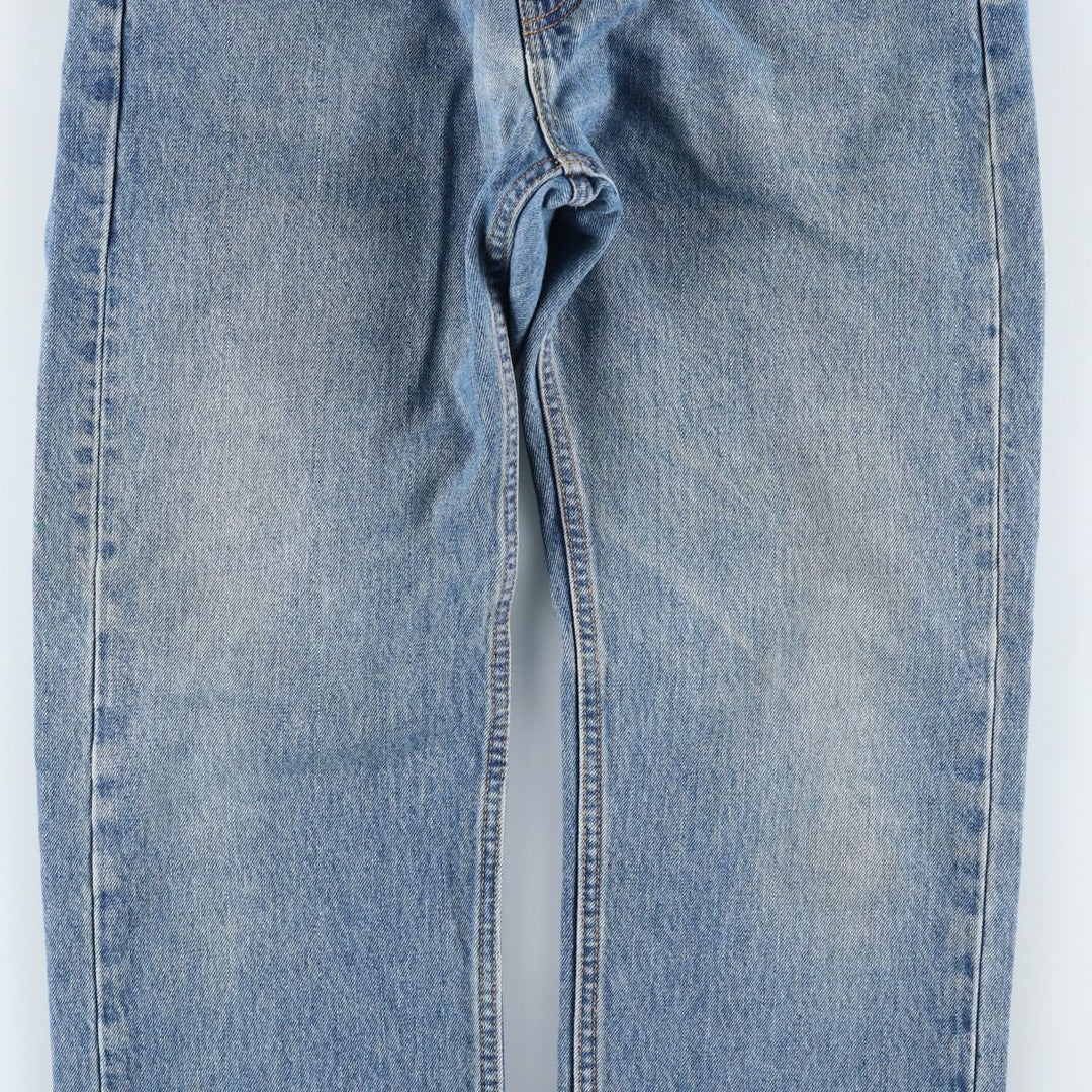 Levi's 505 tapered denim pants for men, size W34 cotton blue type Vintage Second Hand