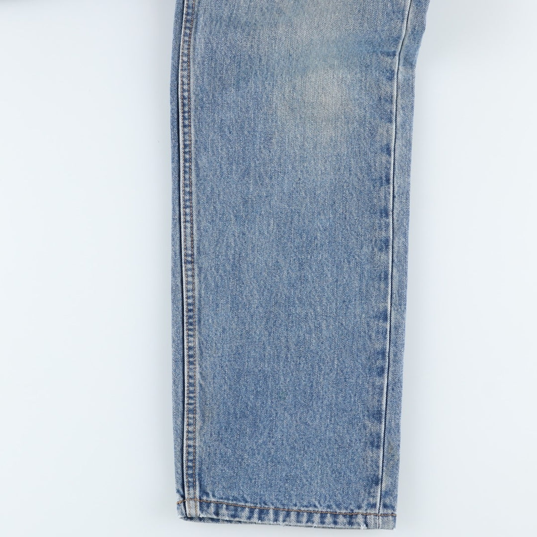 Levi's 505 tapered denim pants for men, size W34 cotton blue type Vintage Second Hand