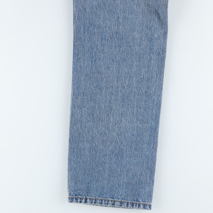Levi's 505 tapered denim pants for men, size W34 cotton blue type Vintage Second Hand