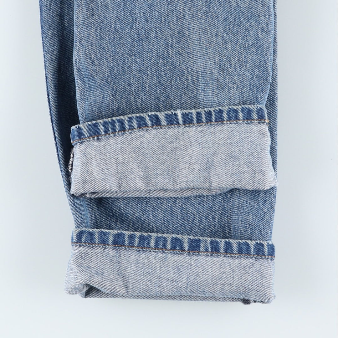Levi's 505 tapered denim pants for men, size W34 cotton blue type Vintage Second Hand