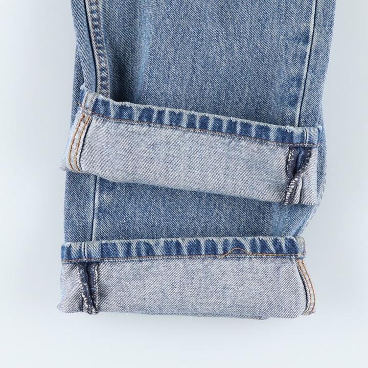 Levi's 505 tapered denim pants for men, size W34 cotton blue type Vintage Second Hand