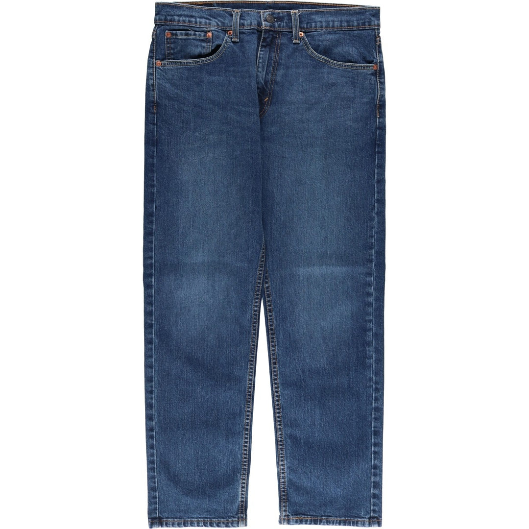 Levi's 505 tapered denim pants for men, size W34 cotton blue type Vintage Second Hand