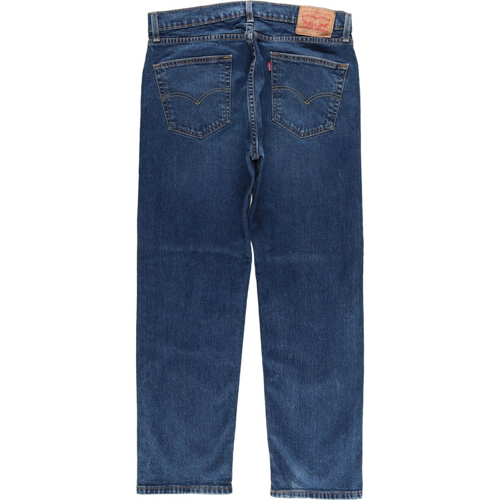 Levi's 505 tapered denim pants for men, size W34 cotton blue type Vintage Second Hand