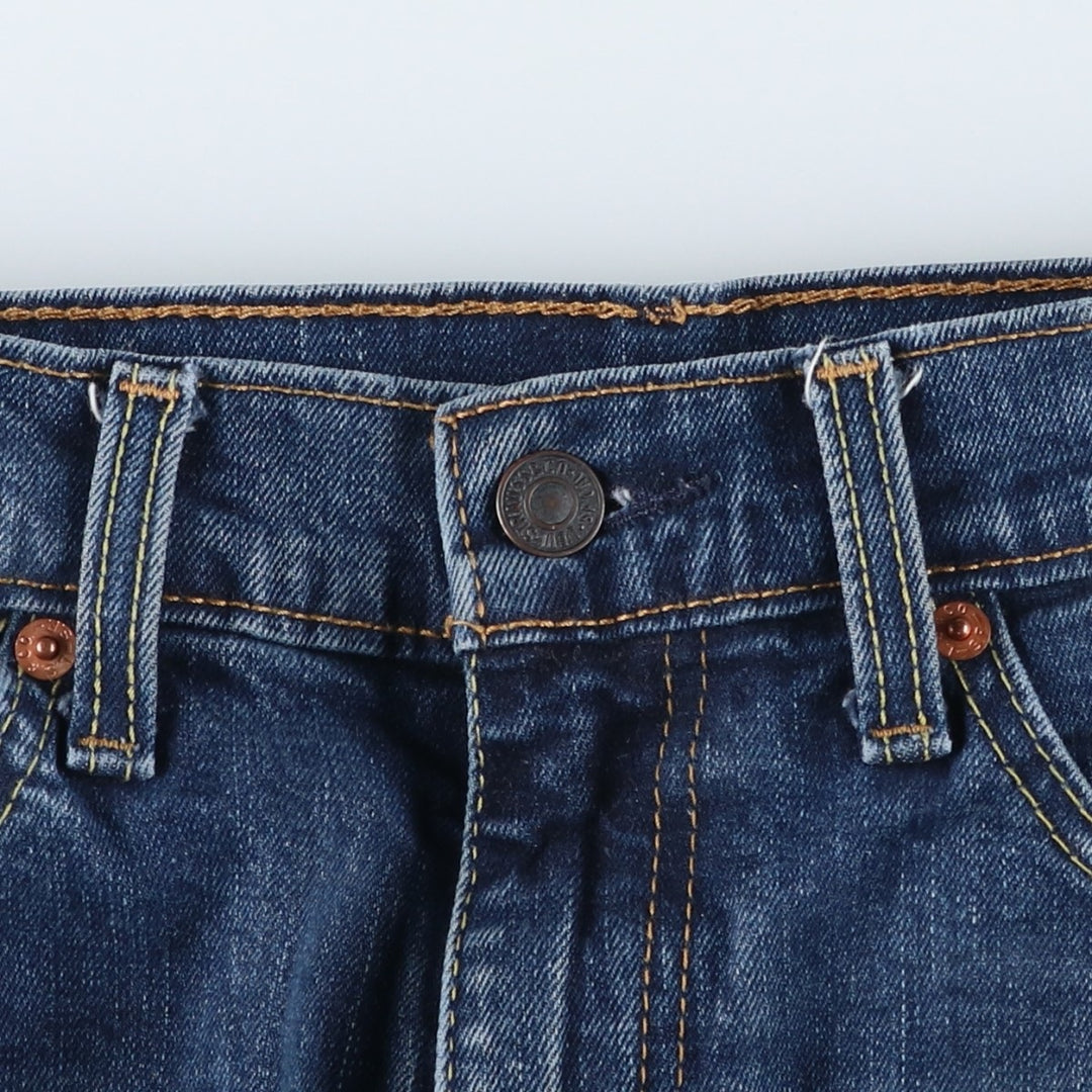 Levi's 505 tapered denim pants for men, size W34 cotton blue type Vintage Second Hand