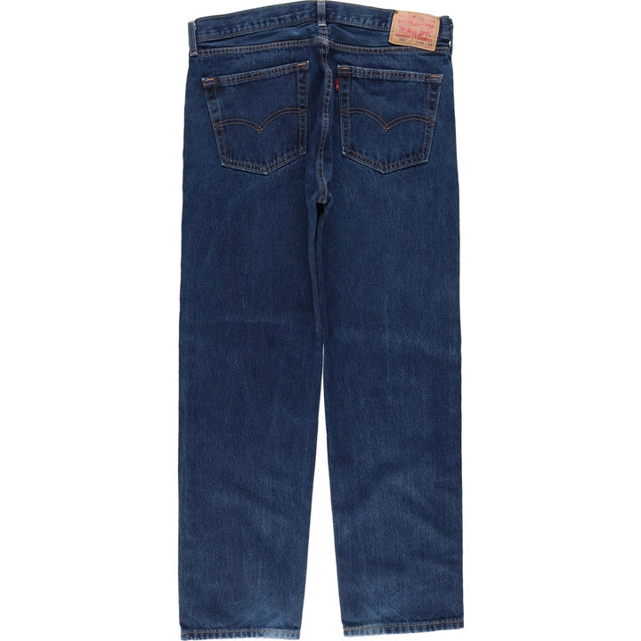 Levi's 505 tapered denim pants for men, size w37 cotton blue type Vintage Second Hand