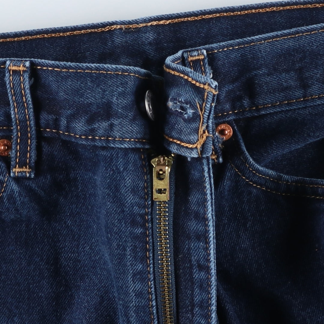 Levi's 505 tapered denim pants for men, size w37 cotton blue type Vintage Second Hand
