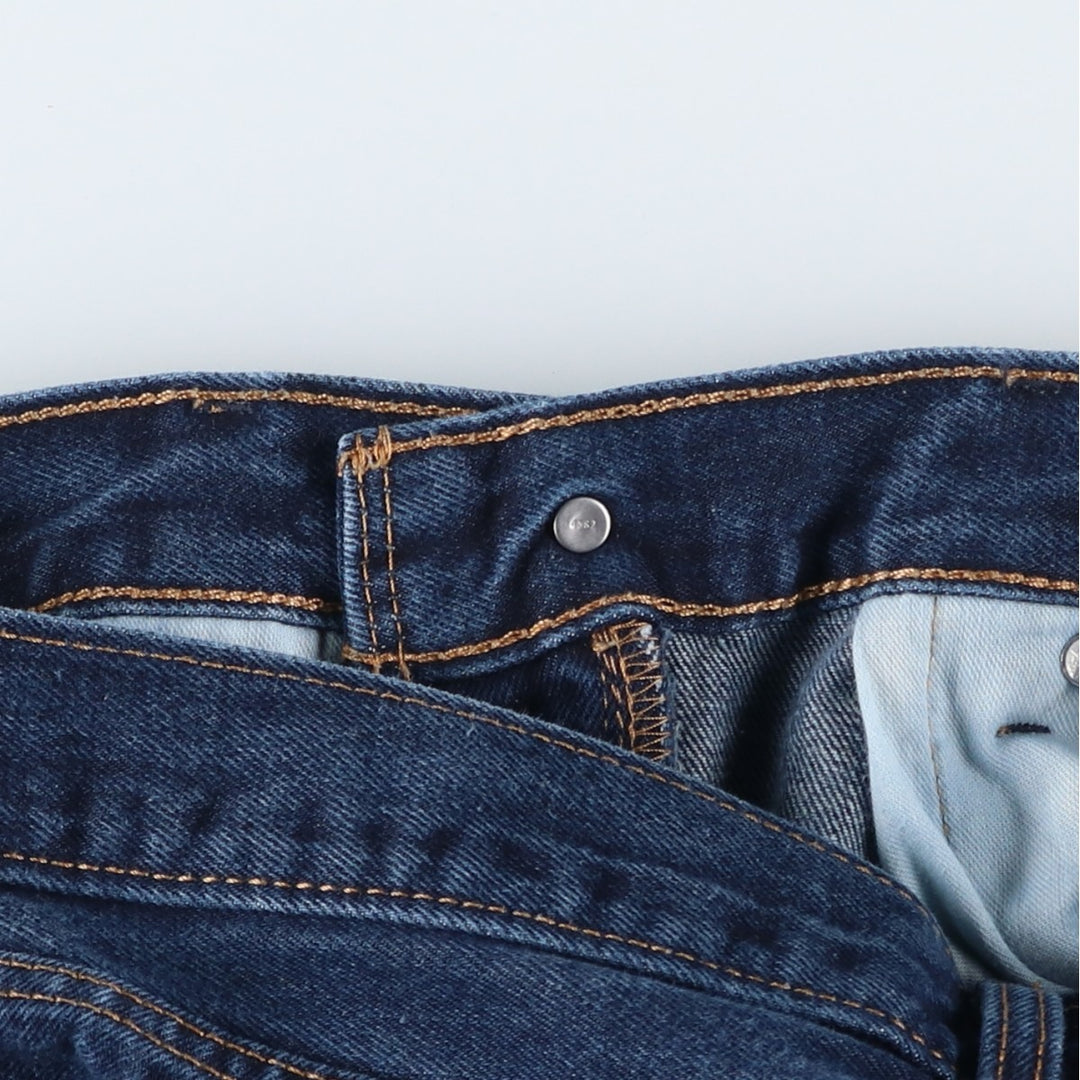 Levi's 505 tapered denim pants for men, size w37 cotton blue type Vintage Second Hand