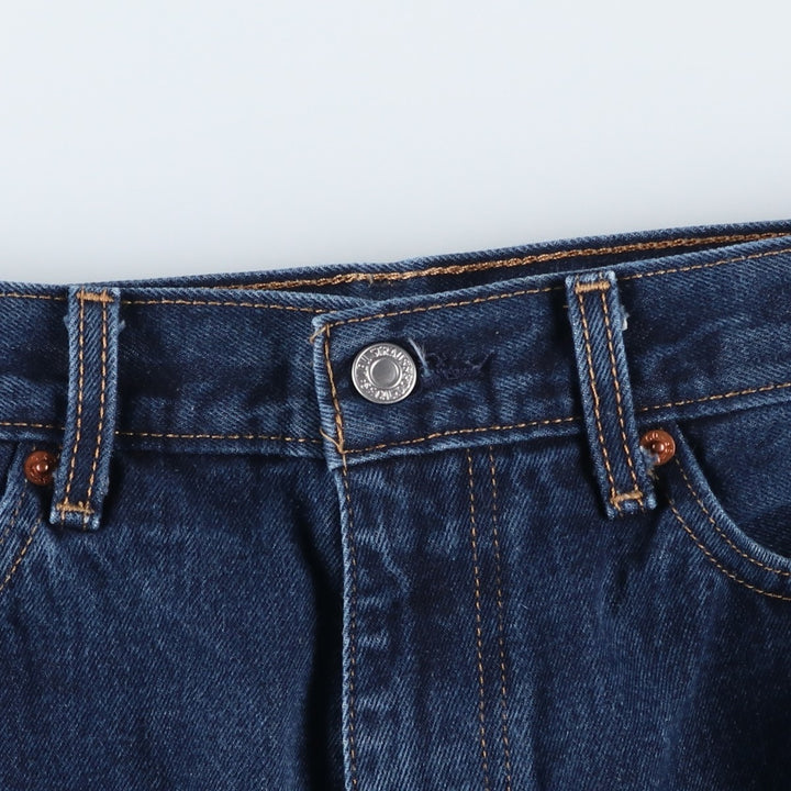 Levi's 505 tapered denim pants for men, size w37 cotton blue type Vintage Second Hand