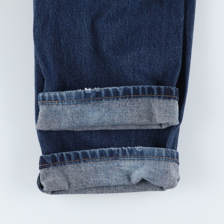 Levi's 505 tapered denim pants for men, size w37 cotton blue type Vintage Second Hand