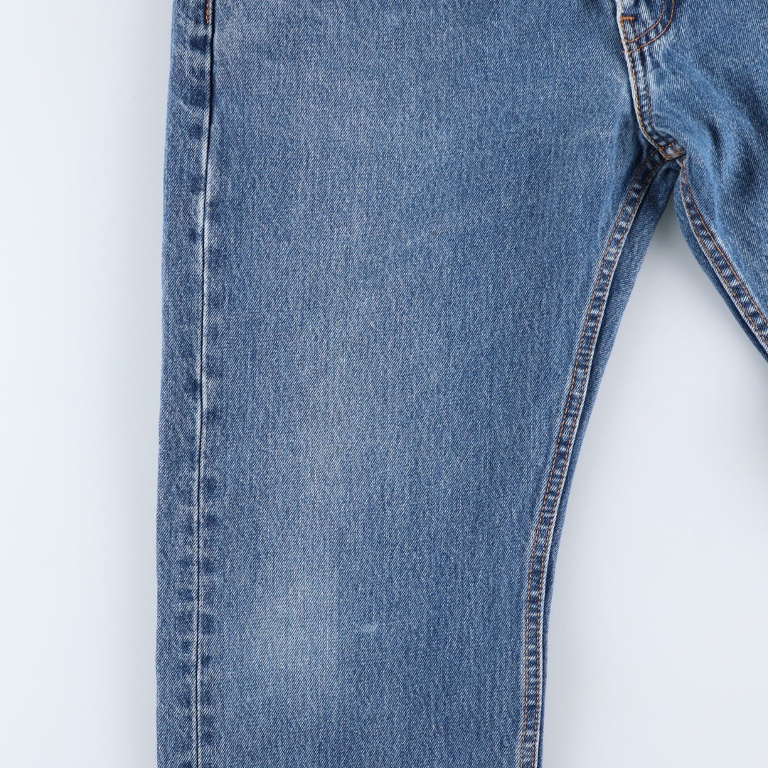 Levi's 505 tapered denim pants for men, size W34 cotton blue type Vintage Second Hand