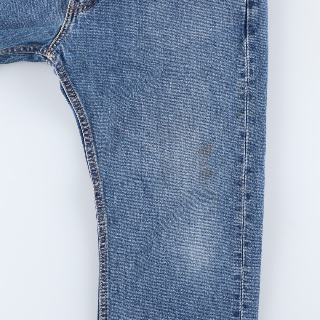 Levi's 505 tapered denim pants for men, size W34 cotton blue type Vintage Second Hand