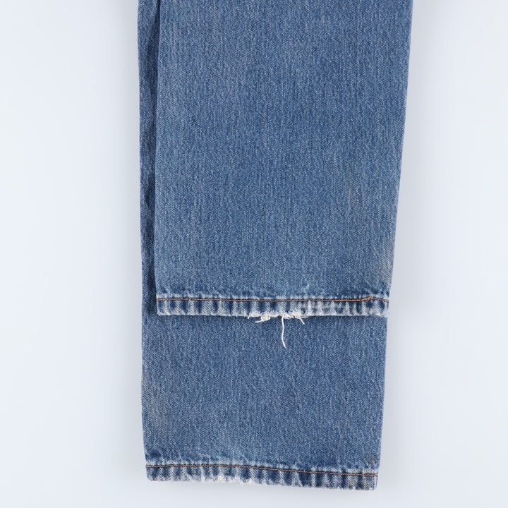 Levi's 505 tapered denim pants for men, size W34 cotton blue type Vintage Second Hand