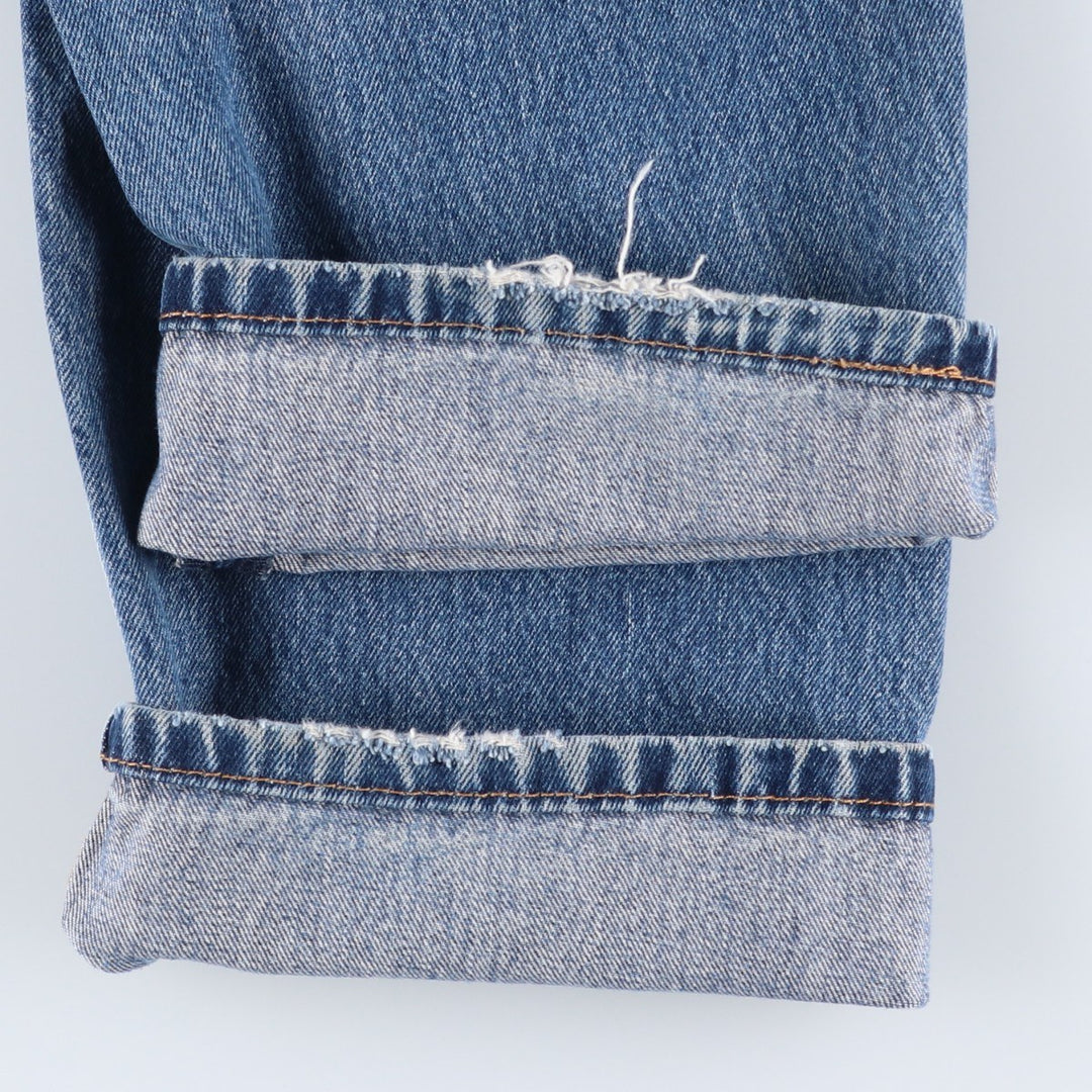 Levi's 505 tapered denim pants for men, size W34 cotton blue type Vintage Second Hand