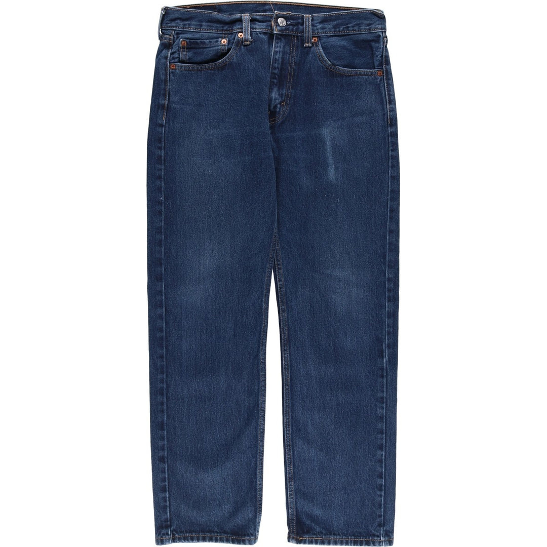 Levi's 505 tapered denim pants for men, size W33 cotton blue type Vintage Second Hand