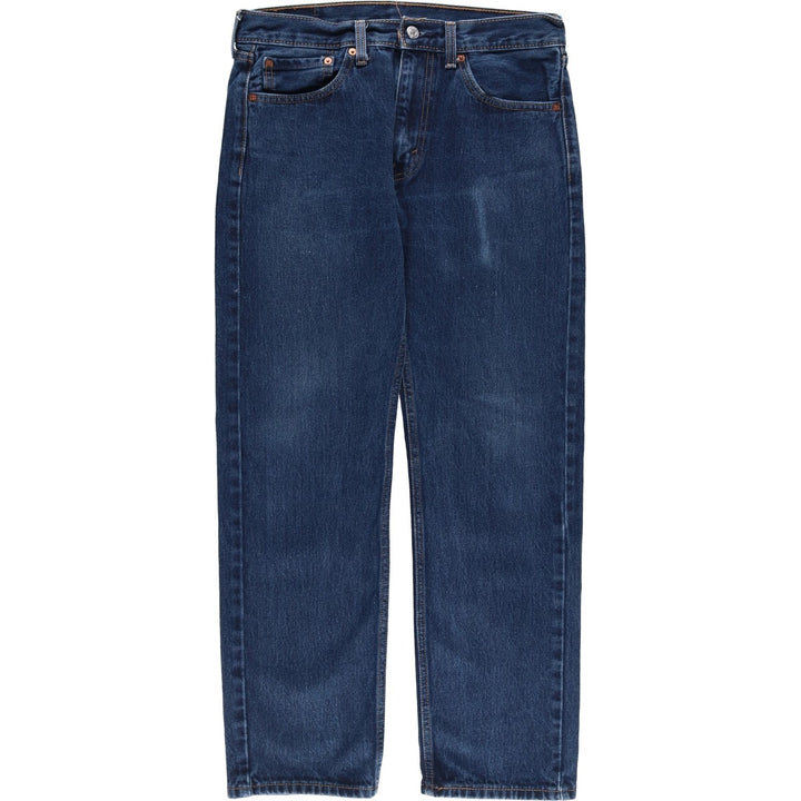 Levi's 505 tapered denim pants for men, size W33 cotton blue type Vintage Second Hand